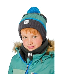 Deux par Deux Toddler Boy's (2-4) Winter Knit Pompom Hat