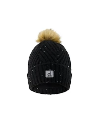 Deux par Deux Toddler Girl (2-4)Winter Knit Hat with Pompom