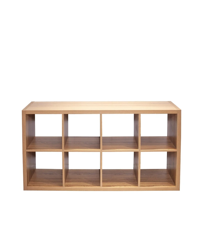 flynama 8-Cube Open Back Storage Bookcase Vertical Horizontal Dual Use Rack