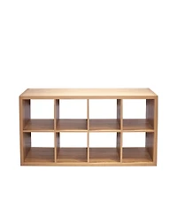 flynama 8-Cube Open Back Storage Bookcase Vertical Horizontal Dual Use Rack