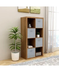 flynama 8-Cube Open Back Storage Bookcase Vertical Horizontal Dual Use Rack