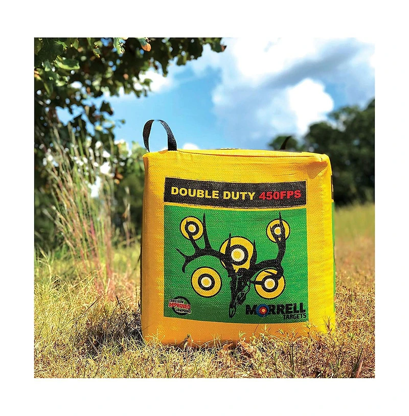 Morrell Targets Morrell Double Duty 450 Fps 4 Sided Cube Field Point Archery Bag Target