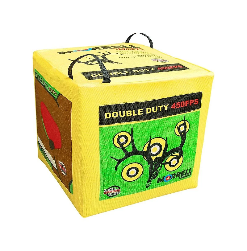 Morrell Targets Morrell Double Duty 450 Fps 4 Sided Cube Field Point Archery Bag Target