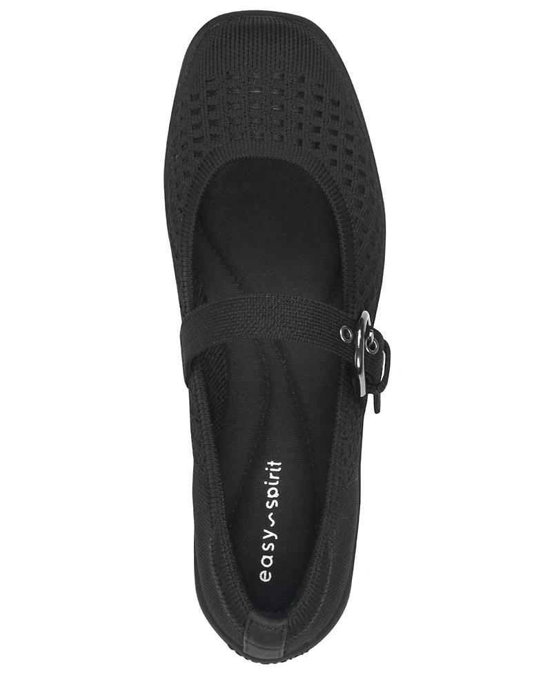 Easy Spirit Women's Roana Mary Jane Knit Ballet Flats