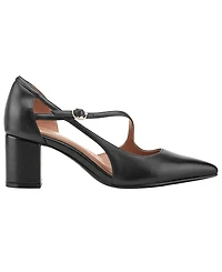 Easy Spirit Women's Nerina eFlex Leather d'Orsay Asymmetrical Pumps