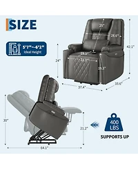gaomon Electric Power Lift Recliner Chair with Remote
