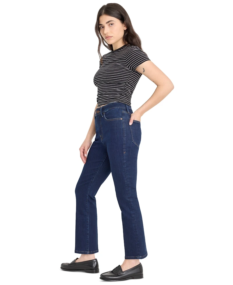 Good American Women's Mid-Rise Straight-Leg Jeans, Regular & Plus