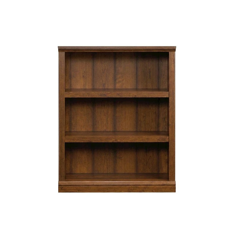 Bison Office Cherry Finish Wooden Bookcase for Clean Storage and Display