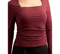 Bcx Juniors' Square Neck Jersey Blouse