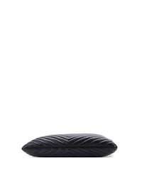 Pre-Owned Saint Laurent Large Classic Monogram Wristlet Pouch Matelasse Chevron Leather