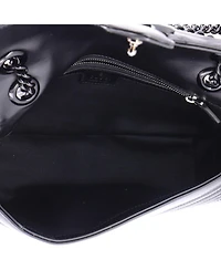 Pre-Owned Gucci Small Gg Marmont Monochrome Flap Bag Matelasse Leather