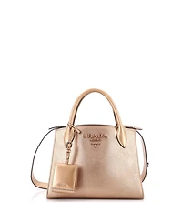 Pre-Owned Prada Small Monochrome Tote Saffiano with City Calf