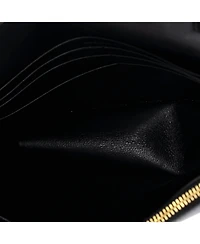 Pre-Owned Saint Laurent Classic Monogram Tassel Chain Wallet Leather