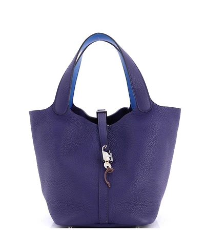 Pre-Owned HERMES Mm Eclat Picotin Lock Bag Clemence
