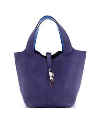 Pre-Owned HERMES Mm Eclat Picotin Lock Bag Clemence