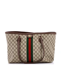 Pre-Owned Gucci Medium Ophidia Shopping Tote Gg Coated Canvas