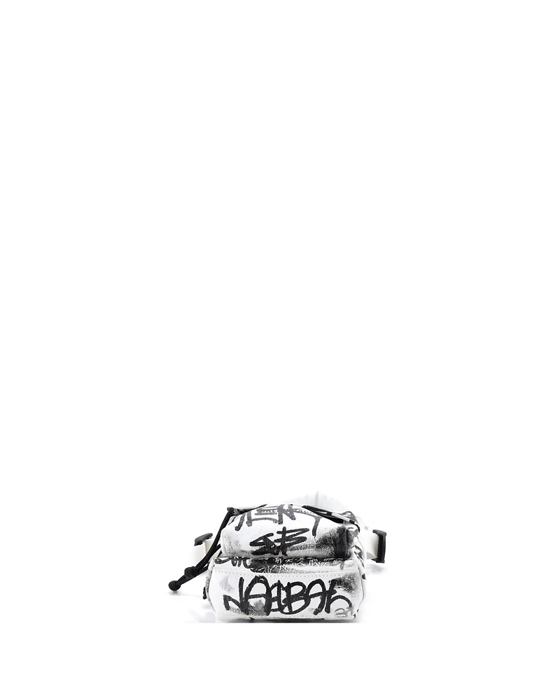Pre-Owned Balenciaga Mini Explorer Graffiti Backpack Leather