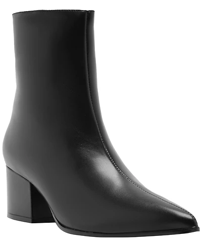 Arezzo Women's Ally Mid Block Pointed Toe Dress Booties