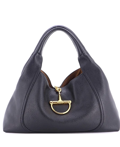 Pre-Owned Gucci Maxi Softbit Hobo Leather