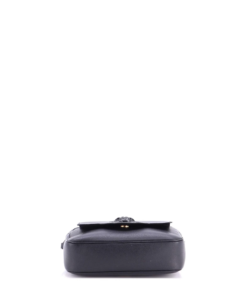 Pre-Owned Versace Small La Medusa Flap Pocket Camera Bag Leather