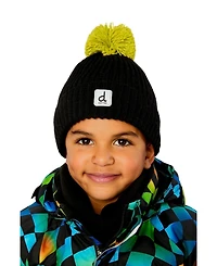Deux par Little and Big Boy (5-14) Winter Knit Hat with Pompom