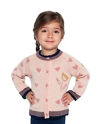 Deux par Baby Girls (12M-24M) Knitted Jacquard Cardigan Pale