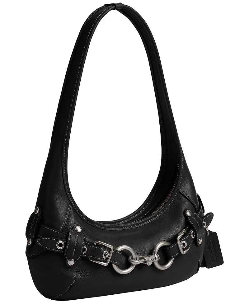 Coach Belted Ergo Leather Small Shoulder Handbag