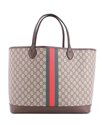 Pre-Owned Gucci Large Ophidia Open Shopping Tote Gg Coated Canvas