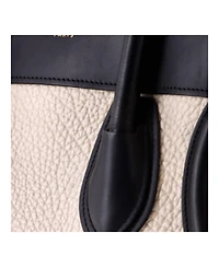 Pre-Owned Celine Micro Bicolor Luggage Bag Leather