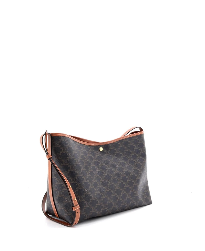 Pre-Owned Celine Soft Shopper Tote Triomphe Coated Canvas