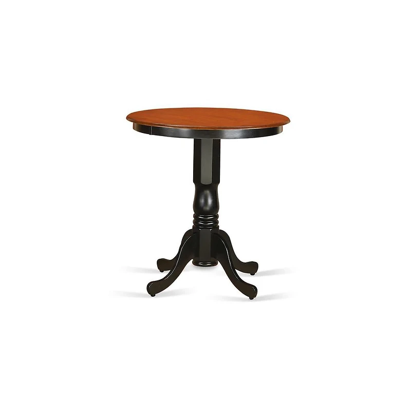 East West Furniture EDCH5-blk-c 5 Piece counter height set Kitchen Table and 4 counter height Dining chair