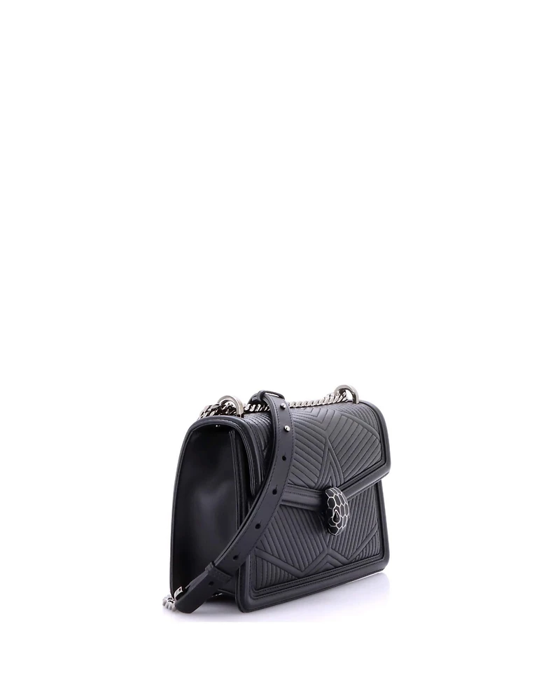 Pre-Owned Bvlgari Serpenti Forever Shoulder Bag Quilted Leather