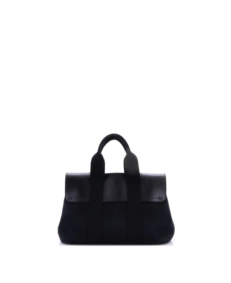 Pre-Owned HERMES Pm Valparaiso Bag Toile and Leather