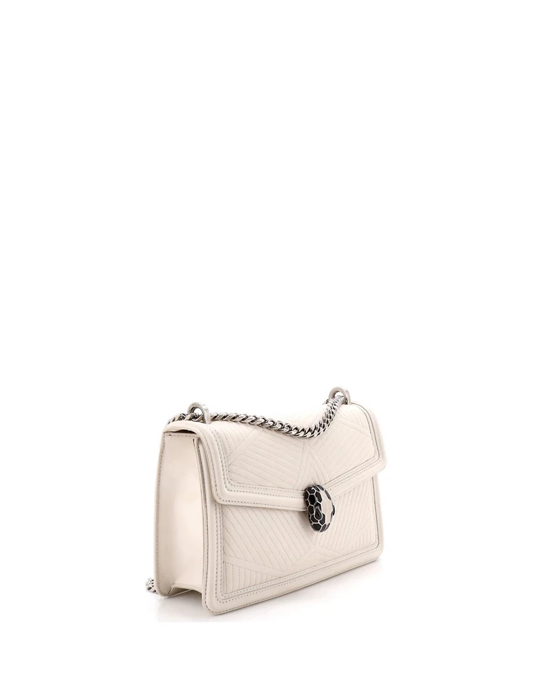 Pre-Owned Bvlgari Small Serpenti Forever Shoulder Bag Quilted Leather