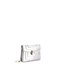Pre-Owned Bvlgari Small Serpenti Forever Square Shoulder Bag Metallic Leather