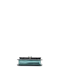 Pre-Owned Bvlgari Small Serpenti Forever Square Shoulder Bag Metallic Leather