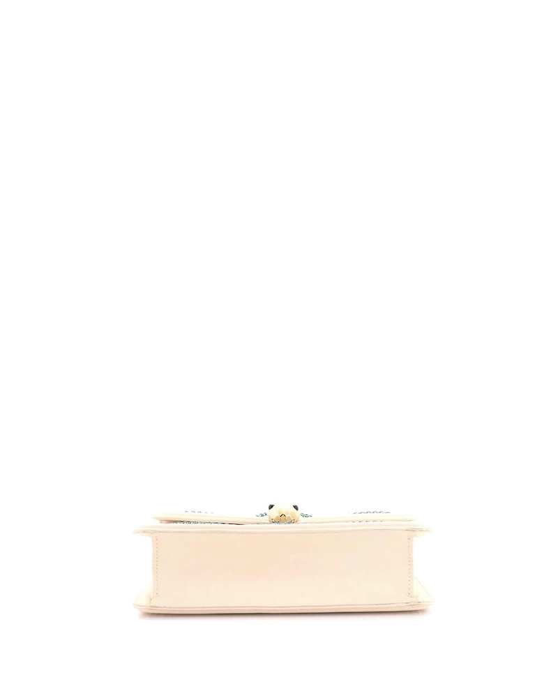 Pre-Owned Bvlgari Small Serpenti Forever Shoulder Bag Whipstitched Leather