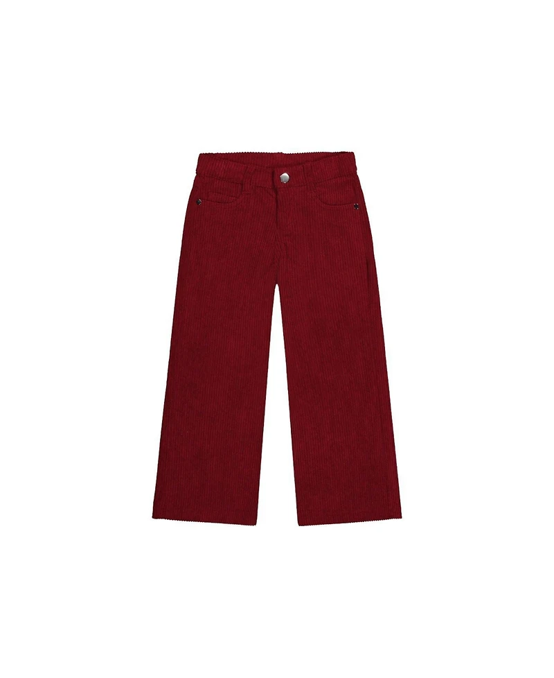 Deux par Toddler Girl 2T - 5T Stretch Corduroy Wide Leg Pants Reddish
