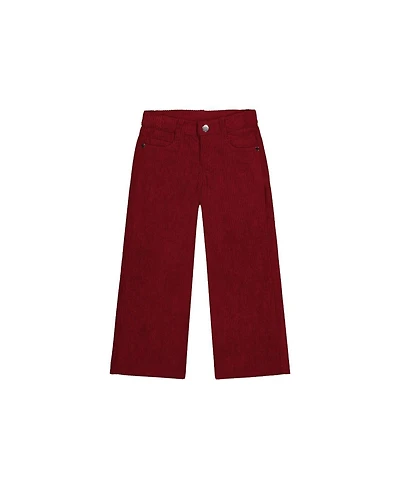 Deux par Toddler Girl 2T - 5T Stretch Corduroy Wide Leg Pants Reddish