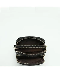 Susu Pace Pebbled Leather Cell Phone Bag Mini Crossbody Purse with Multi Compartments
