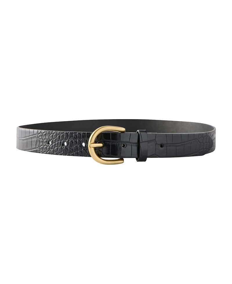 Cotton On Men's Croc Embossed Belt
