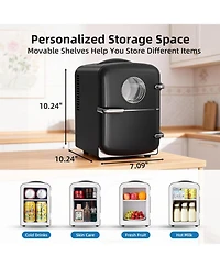 Cowsar 4L Portable Cooler and Warmer Mini Fridge