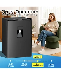 Cowsar 4.4 Cu.Ft Mini Fridge with Water Dispenser