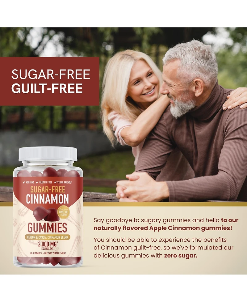 Sugar Free Cinnamon Gummies, 60ct