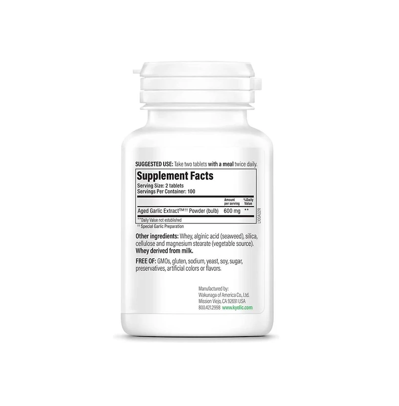Kyolic Aged Garlic Extract Formula 100, Cardiovascular