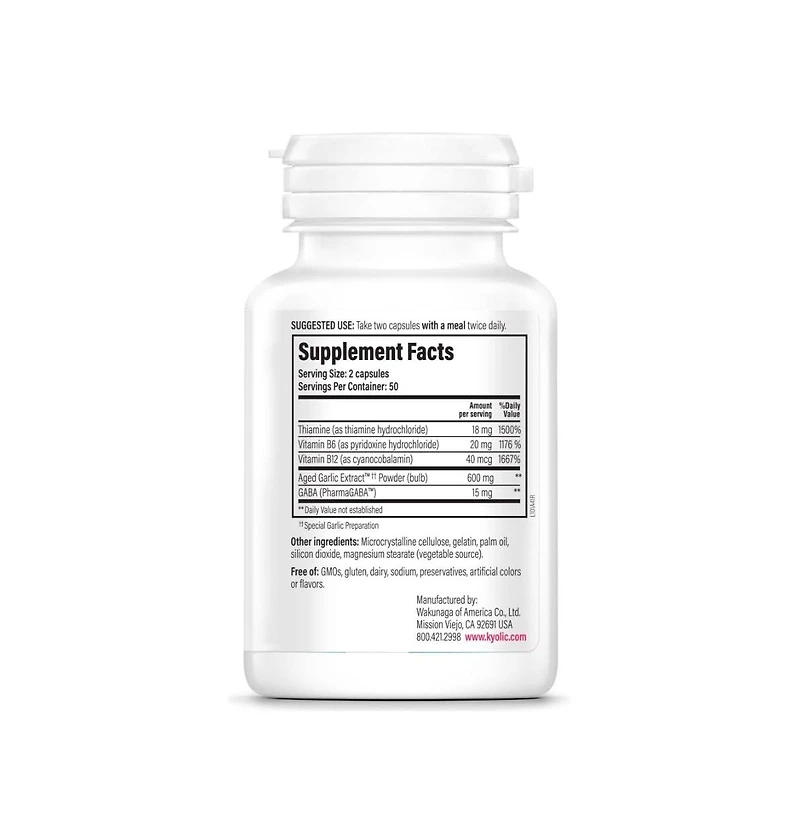 Kyolic Aged Garlic Extract Formula 101, Stress and Fatigue Relief
