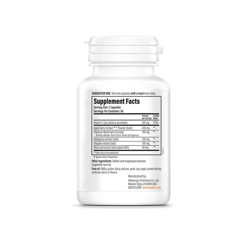 Kyolic Aged Garlic Extract Formula 103, Immune Support