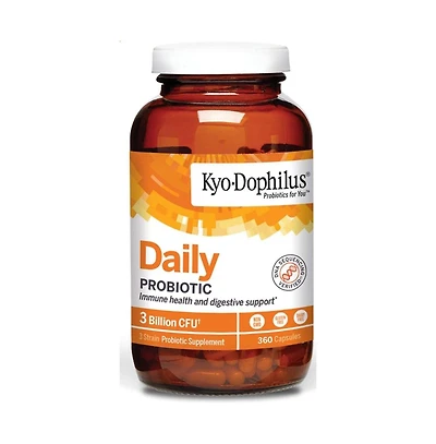 Kyo-Dophilus Daily Probiotic, Immune health and digestive support, 360 Capsules