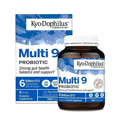 Kyo-Dophilus Multi 9 Probiotic, Strong gut health balance and support, 180 capsules