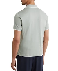 Reiss Men's Nico Air-Water Cotton Tipped Polo Shirt